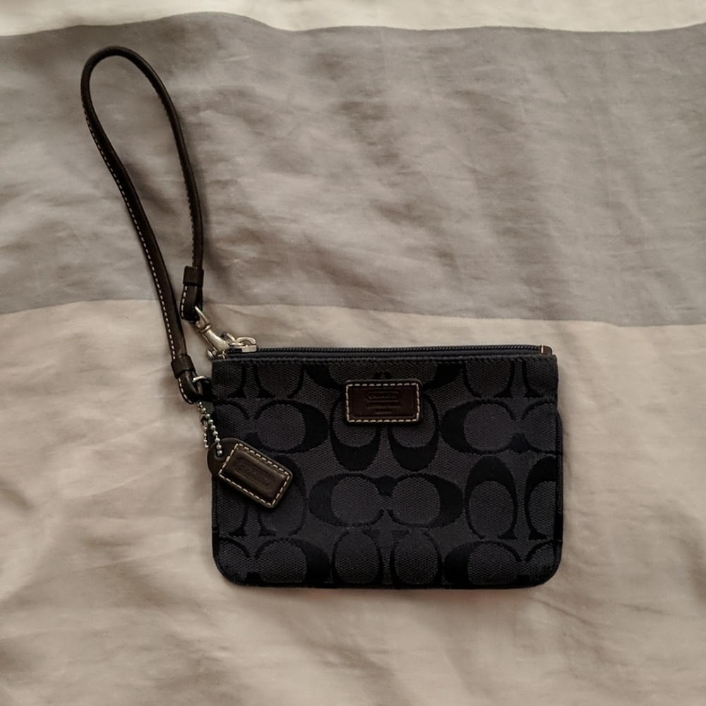 Coach | Blue Wristlet Wallet